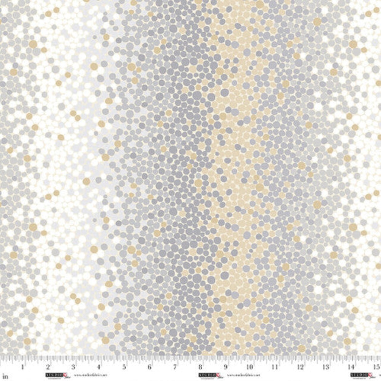 Fabric Studio E Neutral Ombre Dots Neighborhood Association by the Quarter Yard 8427-33